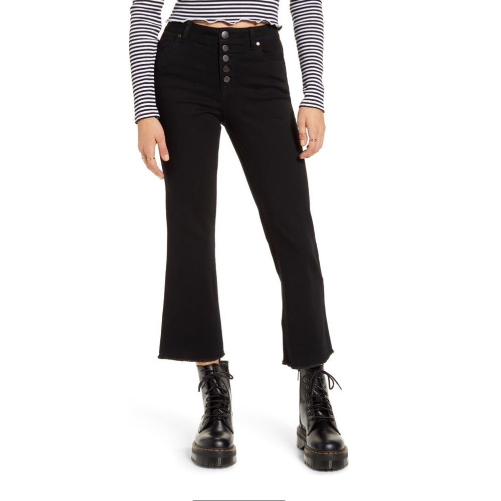 1822 Denim High Waist Crop Flare Jeans